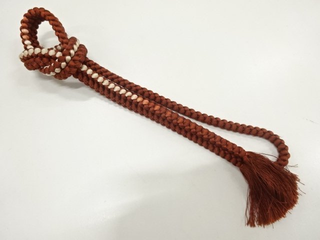JAPANESE KIMONO / HAND-TIED OBIJIME